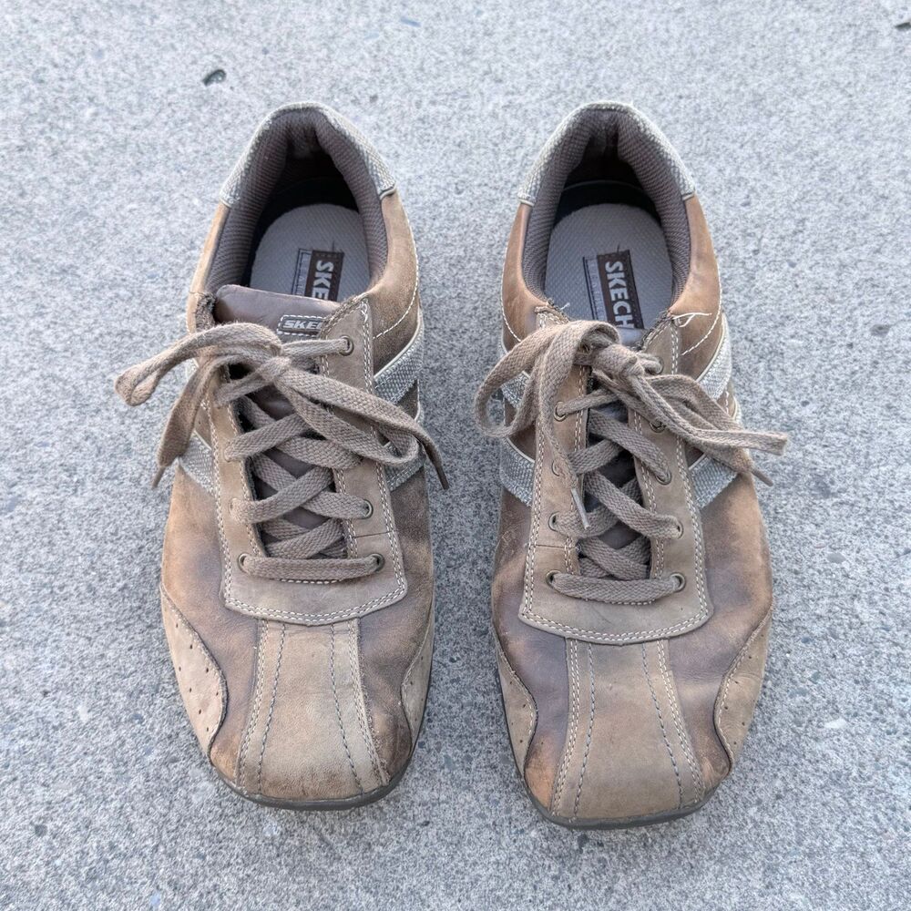SKECHERS Brown Leather Y2K size 11 men’s